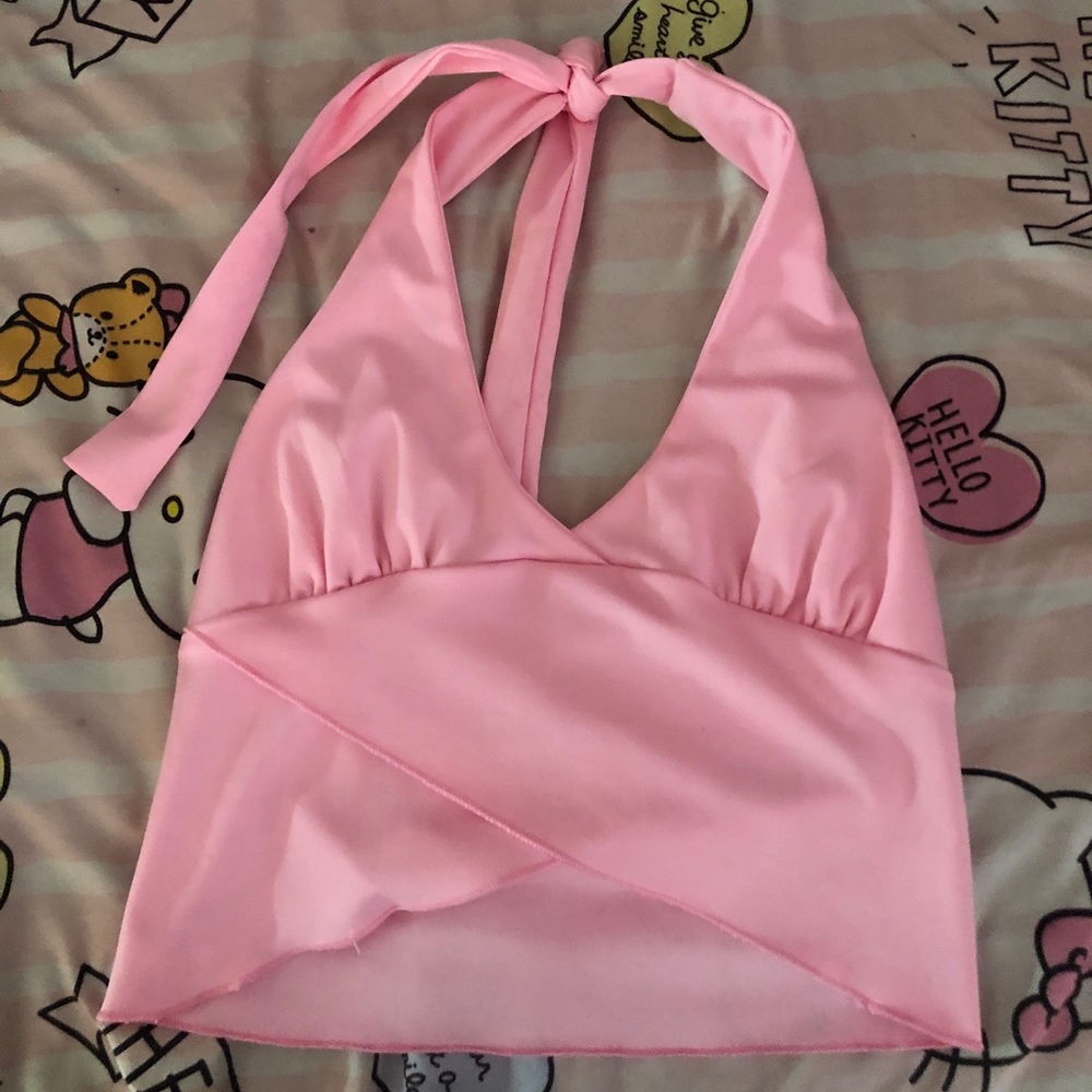 Cute baby pink crop top